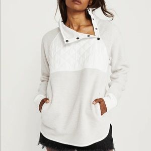 Asymmetrical Snap Up Fleece